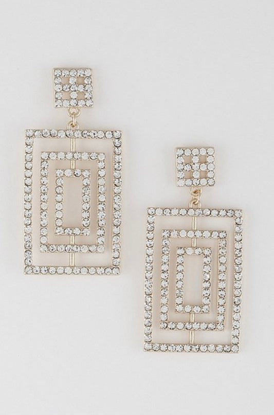 Square Drop Earrings